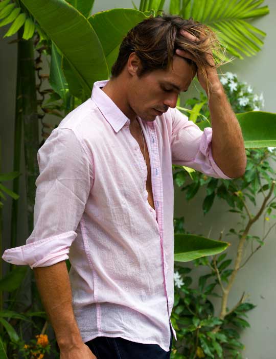 Men's Bali Cotton Shirts - Muslin