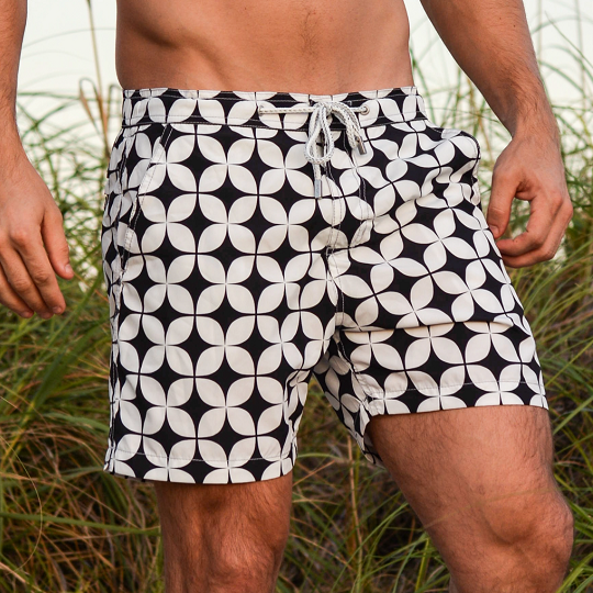 Men's Bora Bora Tailored Swim Shorts - Diamond Star