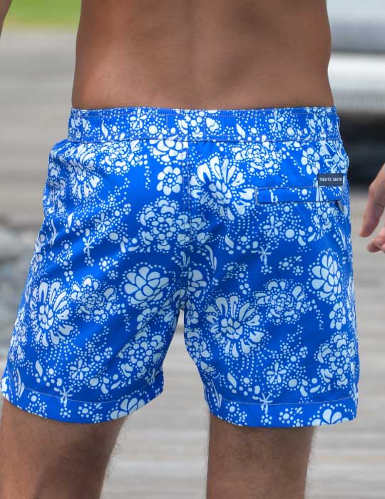 Men's Bora Bora Tailored Swim Shorts - Floral