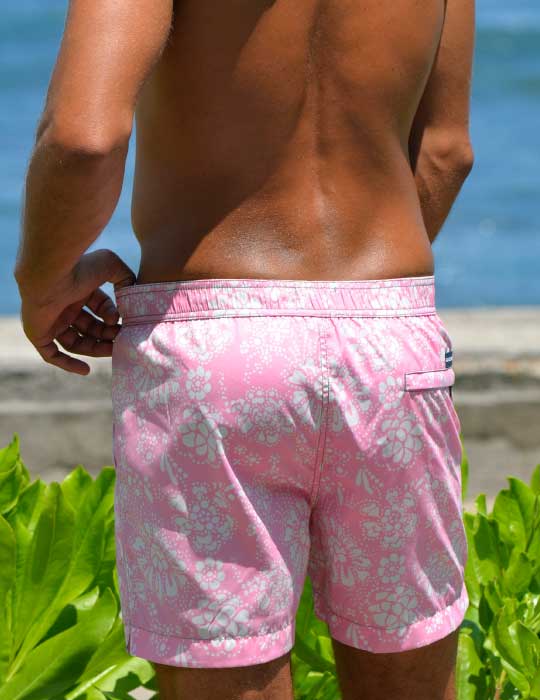 Men's Bora Bora Tailored Swim Shorts - Floral