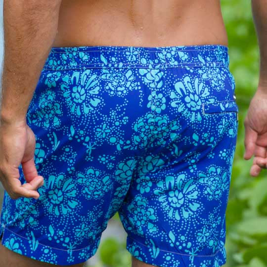 Men's Bora Bora Tailored Swim Shorts - Floral