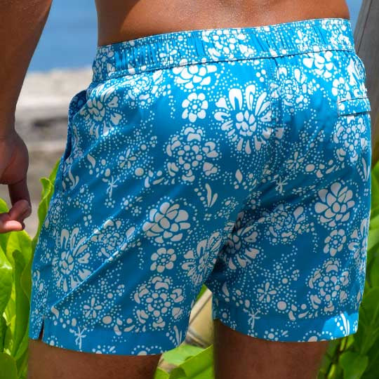 Men's Bora Bora Tailored Swim Shorts - Floral