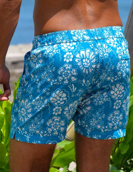 Men's Bora Bora Tailored Swim Shorts - Floral
