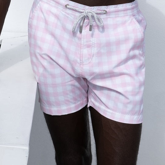 Men's Bora Bora Tailored Swim Shorts - Gingham