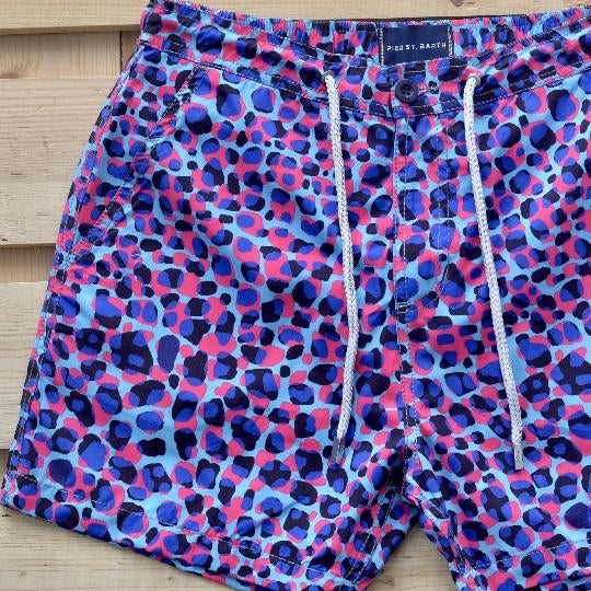Men's Bora Bora Tailored Swim Shorts - Leopard