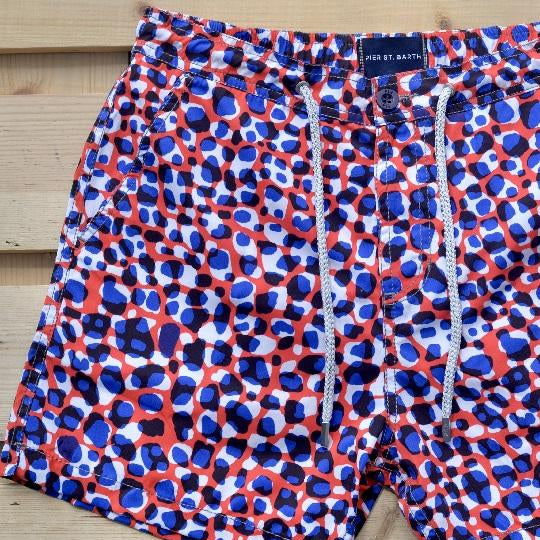 Men's Bora Bora Tailored Swim Shorts - Leopard