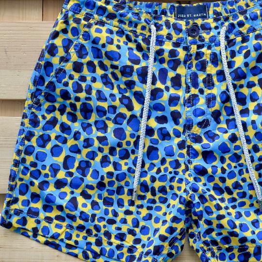 Men's Bora Bora Tailored Swim Shorts - Leopard