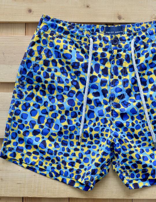 Men's Bora Bora Tailored Swim Shorts - Leopard