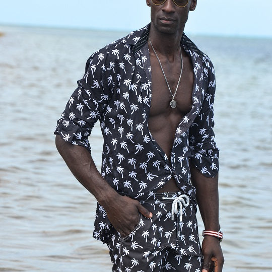 Men's Bora Bora Tailored Swim Shorts - Palm