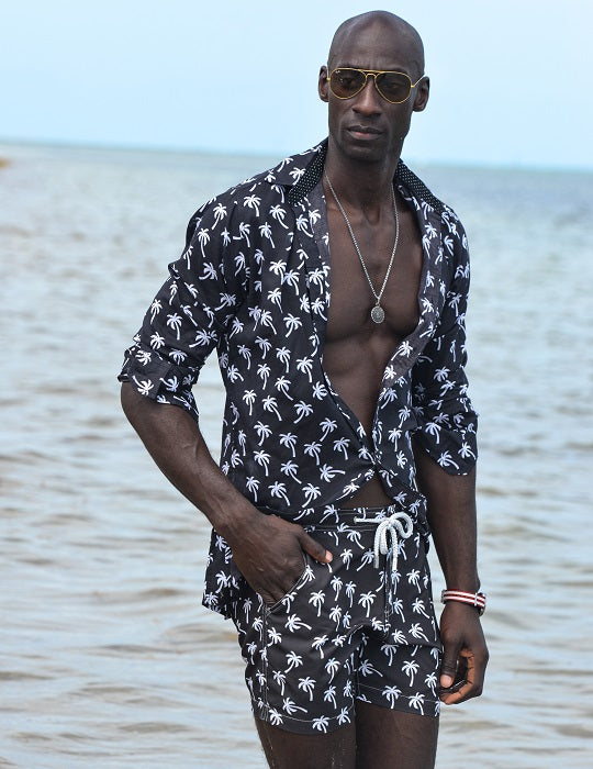 Men's Bora Bora Tailored Swim Shorts - Palm
