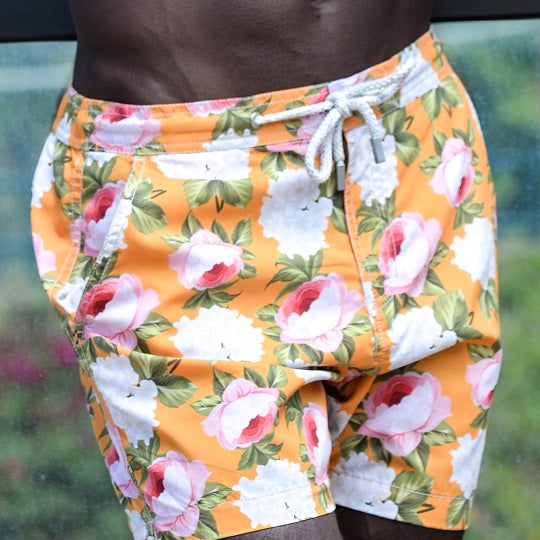 Men's Bora Bora Tailored Swim Shorts - Peony