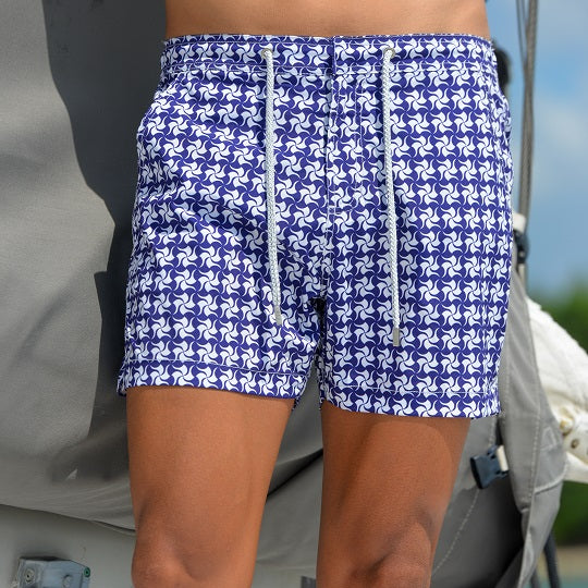 Men's Bora Bora Tailored Swim Shorts - Pinwheel