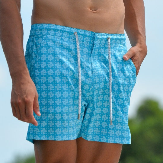 Men's Bora Bora Tailored Swim Shorts - Pinwheel