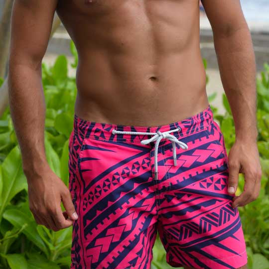 Men's Bora Bora Tailored Swim Shorts - Poly Tattoo