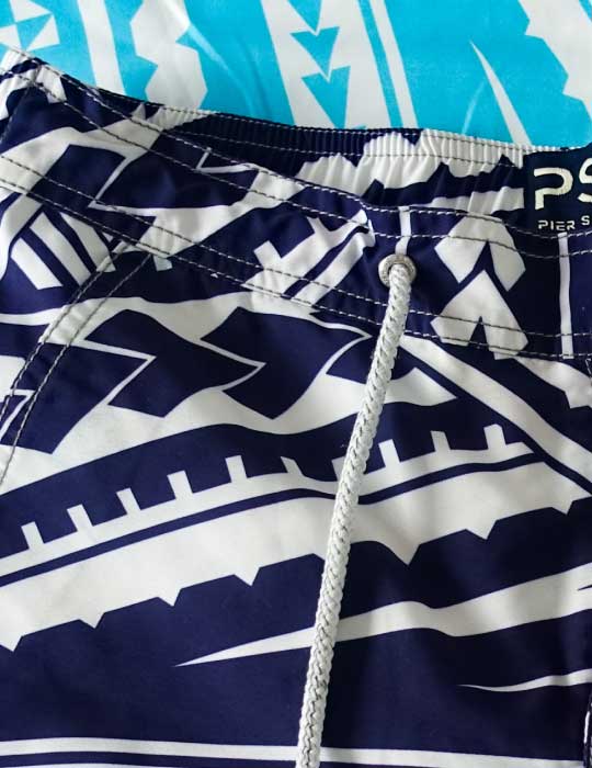 Men's Bora Bora Tailored Swim Shorts - Poly Tattoo