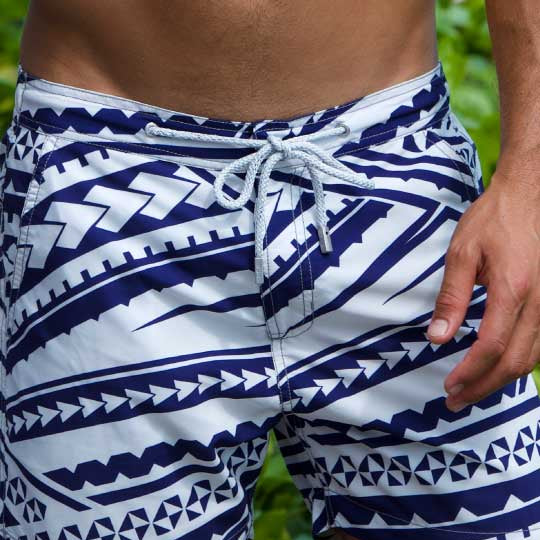 Men's Bora Bora Tailored Swim Shorts - Poly Tattoo