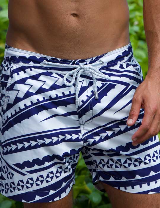 Men's Bora Bora Tailored Swim Shorts - Poly Tattoo