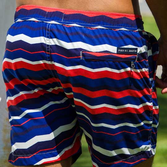 Men's Bora Bora Tailored Swim Shorts - Rainbow