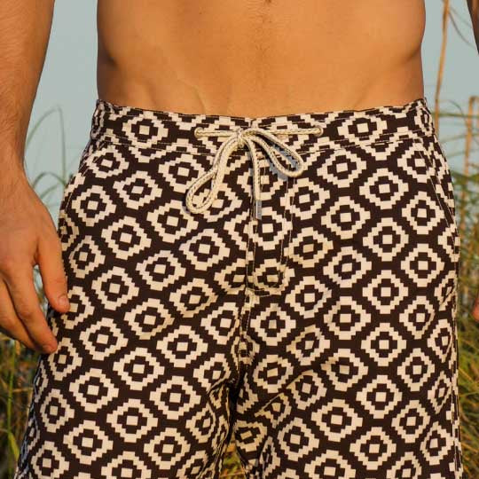 Men's Bora Bora Tailored Swim Shorts - Tetris