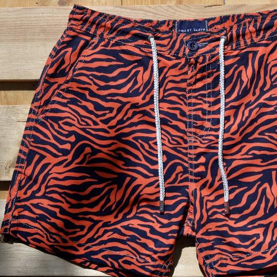 Men's Bora Bora Tailored Swim Shorts - Zebra