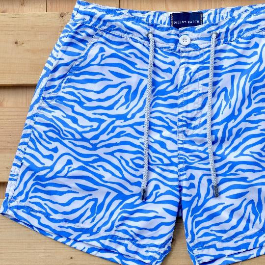 Men's Bora Bora Tailored Swim Shorts - Zebra