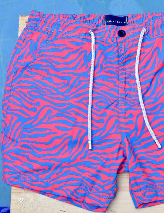 Men's Bora Bora Tailored Swim Shorts - Zebra