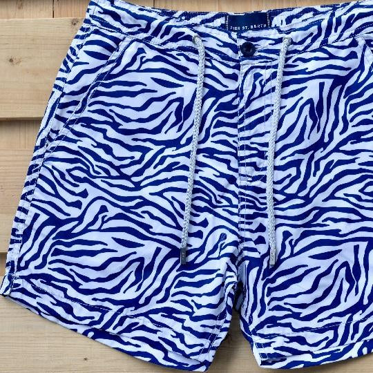Men's Bora Bora Tailored Swim Shorts - Zebra