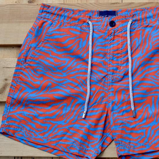 Men's Bora Bora Tailored Swim Shorts - Zebra