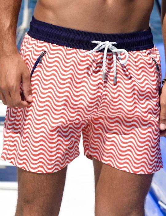 Men's Cannes Sports Swim Shorts - Small Wave