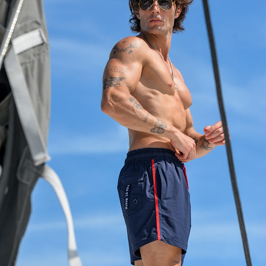 Men's Catamaran Sports Swim Shorts - Solid Tape