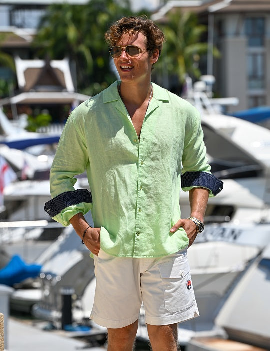 Men's Madrid Long Sleeve Camp Collar Shirts