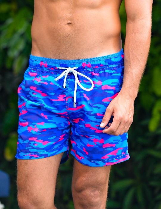Men's Pier Sports Swim Shorts - Camo Prints