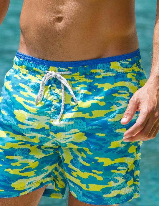 Men's Pier Sports Swim Shorts - Camo Prints