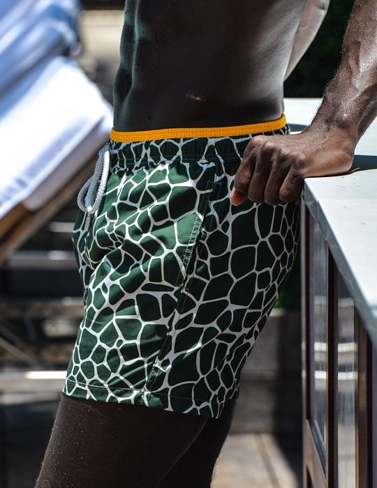 Men's Pier Sports Swim Shorts - Giraffe