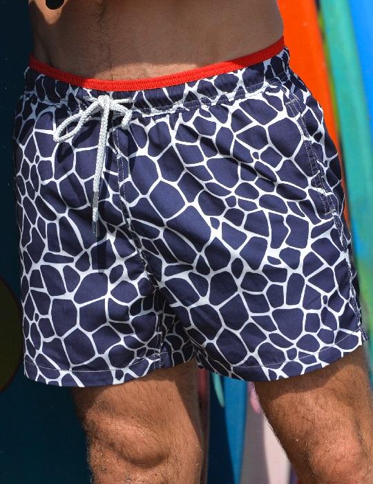 Men's Pier Sports Swim Shorts - Giraffe