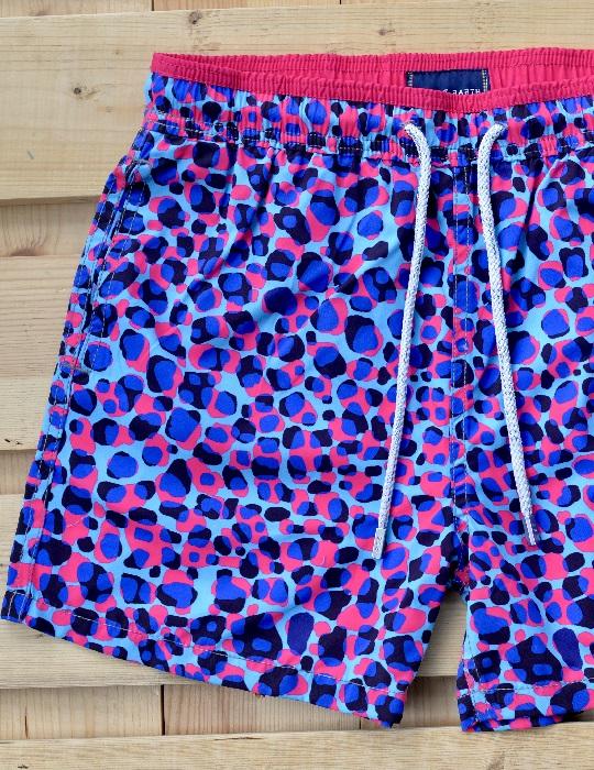 Men's Pier Sports Swim Shorts - Leopard