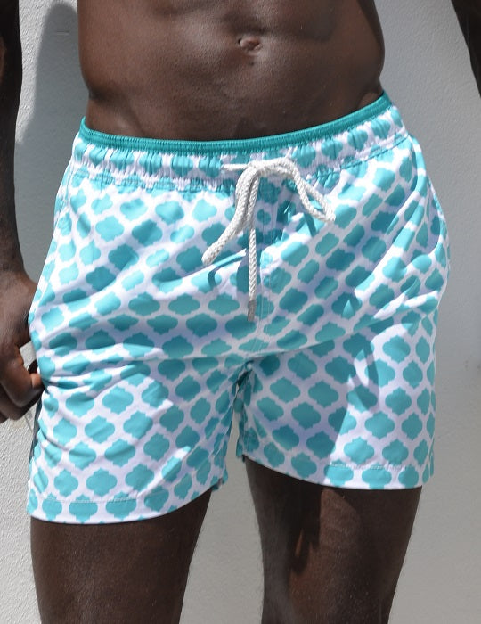 Men's Pier Sports Swim Shorts - Moroccan