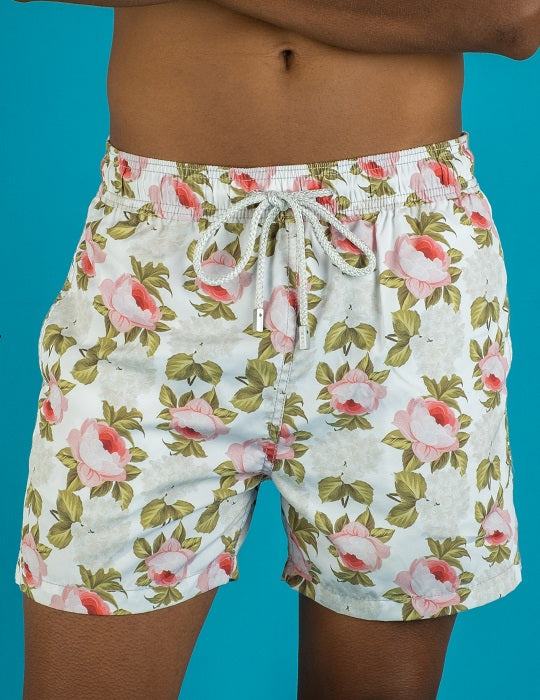 Men's Pier Sports Swim Shorts - Peony