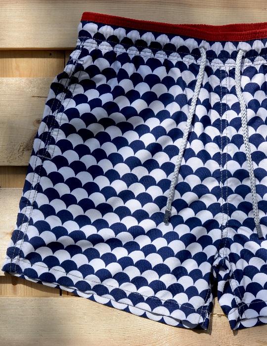 Men's Pier Sports Swim Shorts - Scales