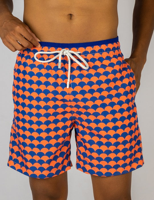 Men's Pier Sports Swim Shorts - Scales