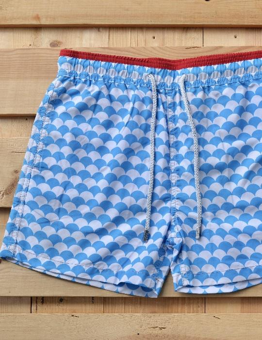 Men's Pier Sports Swim Shorts - Scales