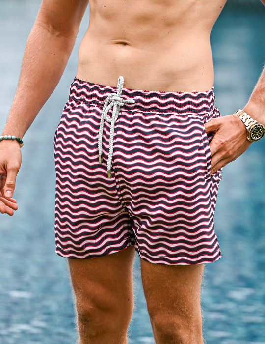Men's Pier Sports Swim Shorts - Tidal Wave