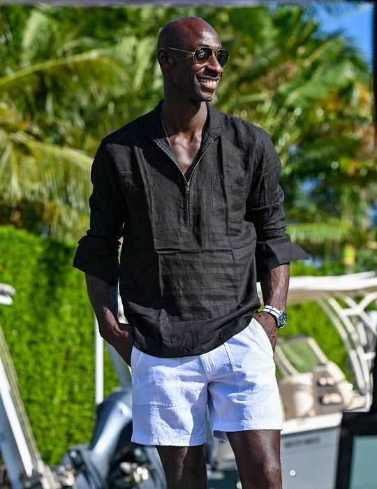 Men's Sorrento Solid Linen Shirts