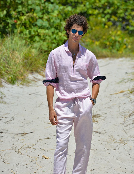 Men's Sorrento Solid Linen Shirts