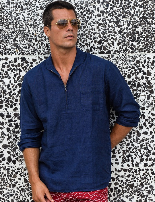 Men's Sorrento Solid Linen Shirts