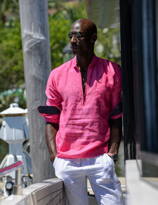 Men's Sorrento Solid Linen Shirts