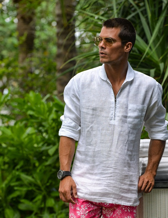 Men's Sorrento Solid Linen Shirts