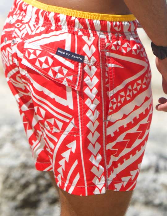 Men's South Beach Sports Swim Shorts - Poly Tattoo