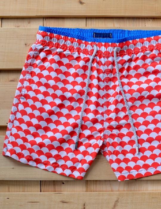 Men's South Beach Sports Swim Shorts - Scales