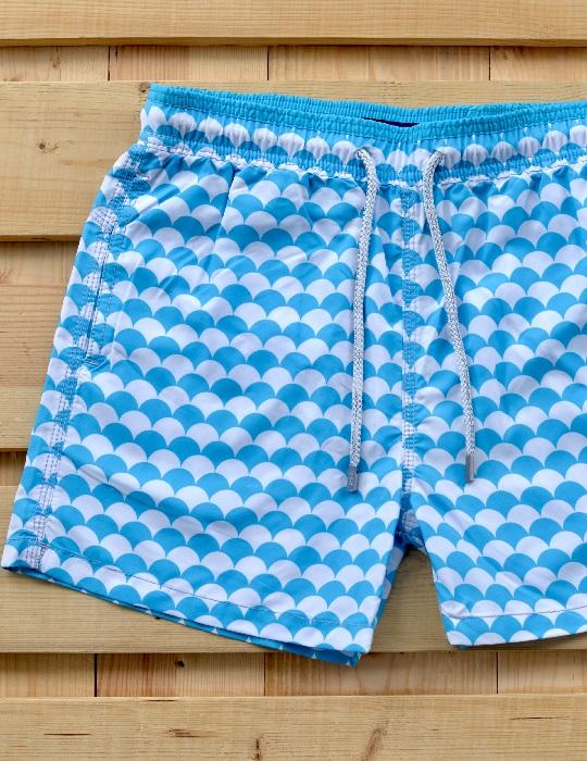 Men's South Beach Sports Swim Shorts - Scales